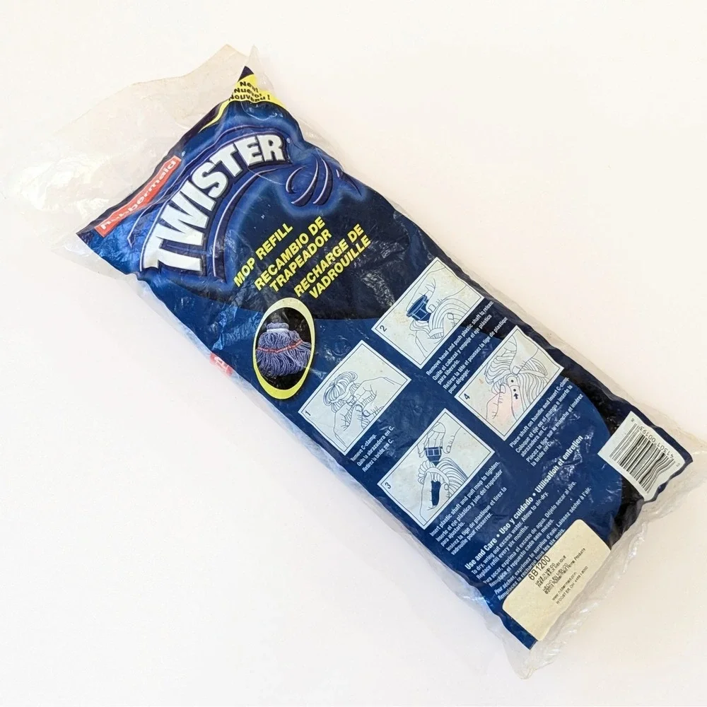 Vintage Rubbermaid TWISTER Mop Head Refill 6B1200 Blue Replacement 2003